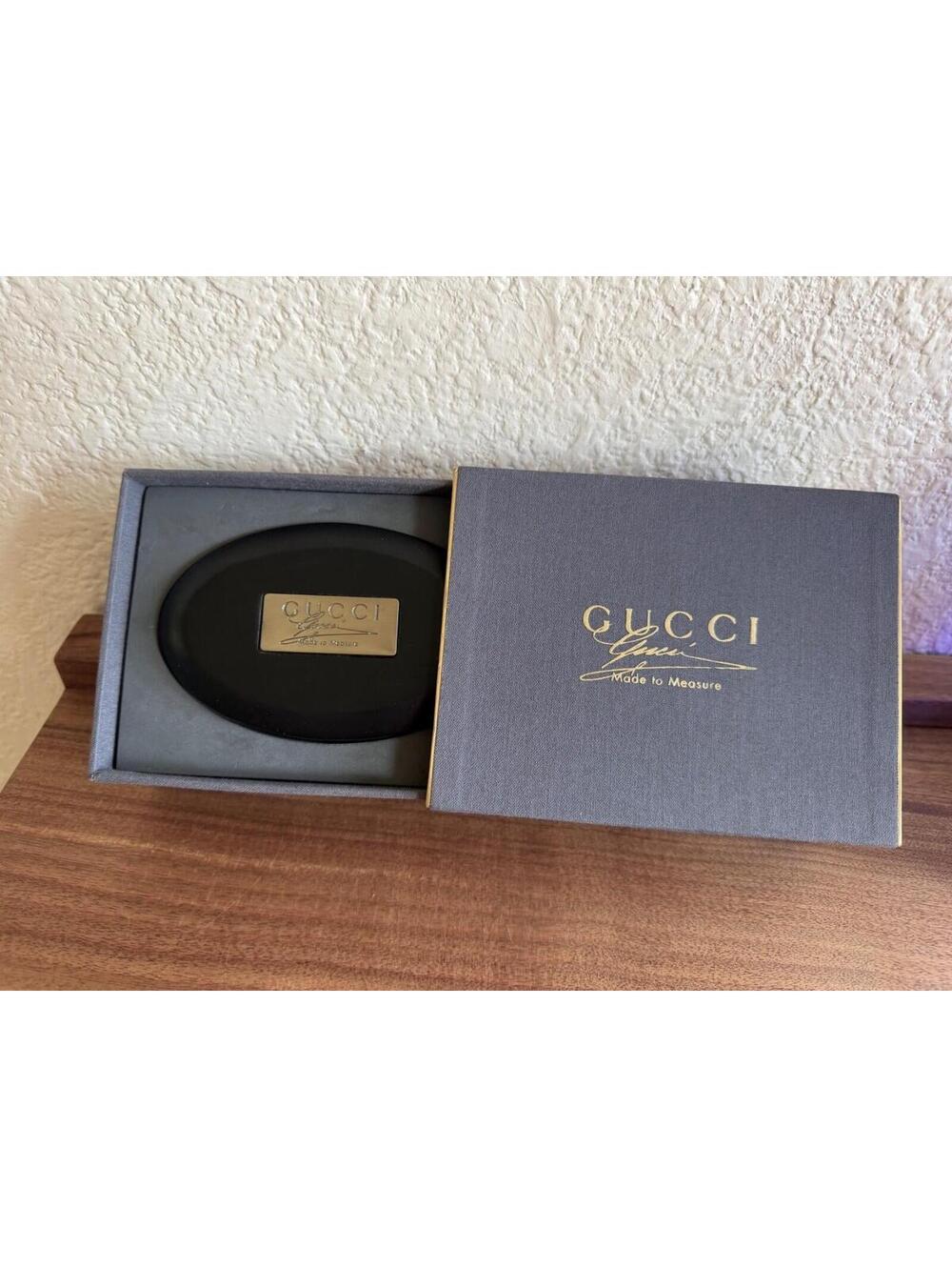 Gucci  Made to Measure Horse-Hair Shoe Garment Brush Black Wood Handle